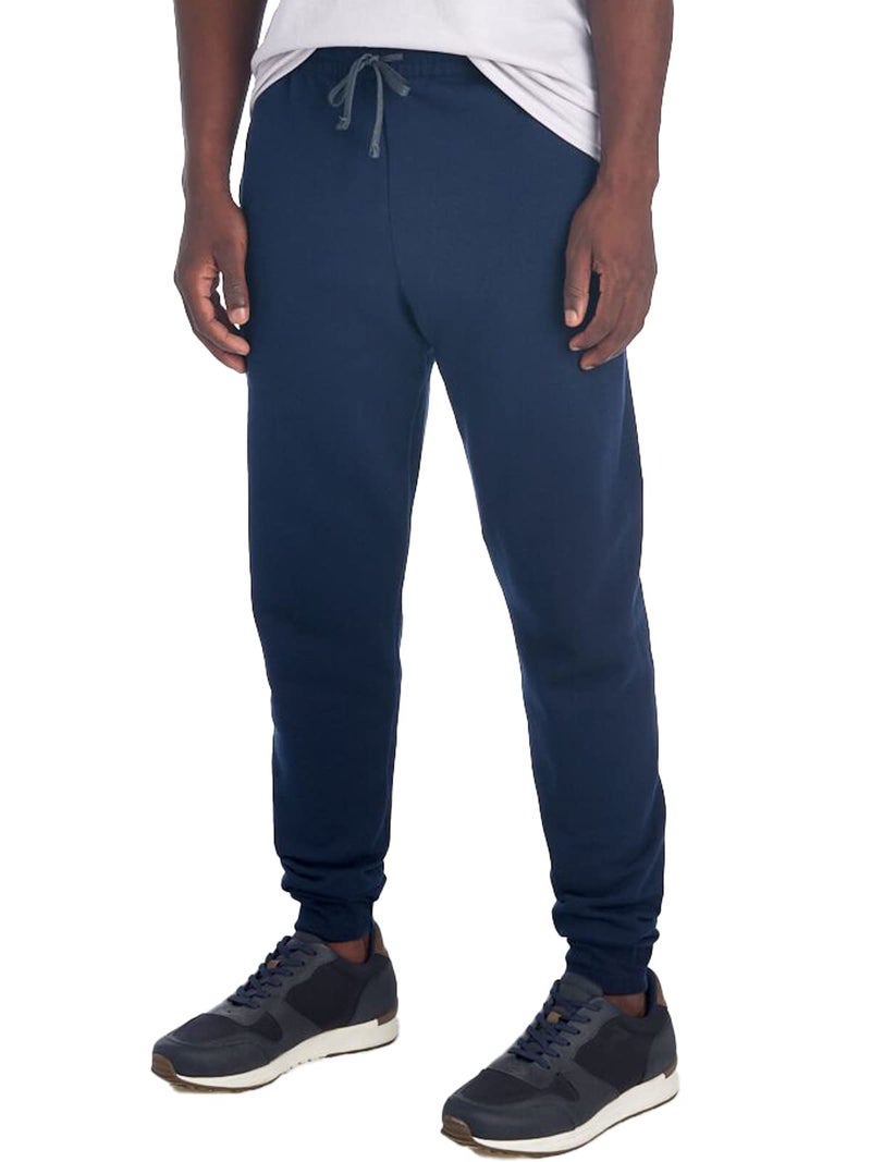 Jerzees Men's NuBlend Fleece Joggers & Sweatpants, Joggers-Navy, Large - Image 3